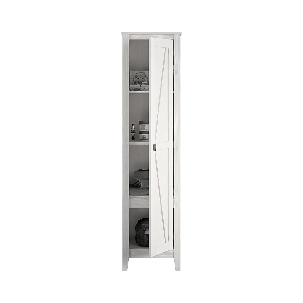 Storage Cabinets*System Build Farmington 71.9" Storage Cabinet with 4 Shelves, Ivory Pine (7531296COM)