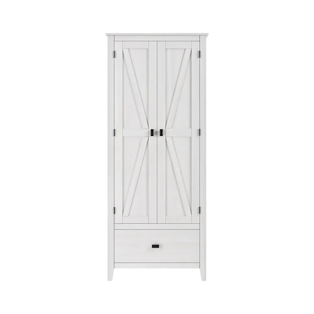 Storage Cabinets*System Build Farmington 71.9" Storage Cabinet with 4 Shelves, Ivory Pine (7533296COM)