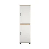 Storage Cabinets*System Build Whitmore 68" Kitchen Pantry Cabinet with 4 Shelves, Rustic White/Oak (9695500COM)