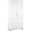 Storage Cabinets*System Build SystemBuild Kendall 36" 2 Door/2 Drawer Storage Cabinet, White (7364401PCOM)