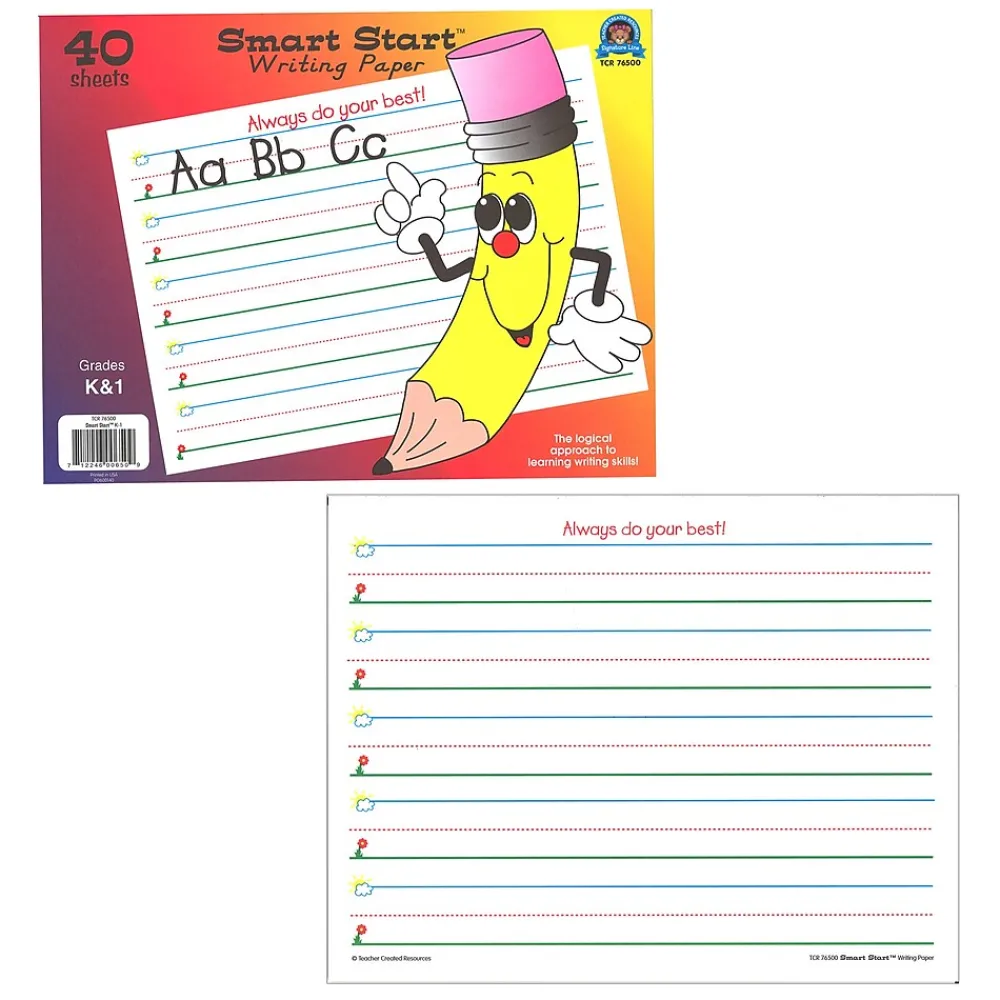 Classroom Paper*Teacher Created Resources Smart Start K-1 Writing Paper, 40 Sheet/Pack, Pack of 3 (TCR76500-3)