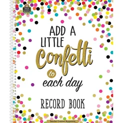 Grade Books*Teacher Created Resources Confetti Record Book, Pack of 3 (TCR3570-3)