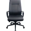 Office Chairs*Tempur-Pedic Ergonomic Leather Swivel Executive Chair, Black (TP2500-BLKL)