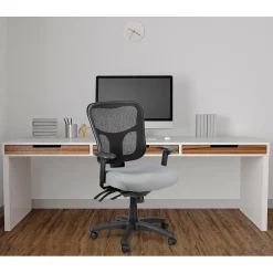 Office Chairs*Tempur-Pedic ® Ergonomic Mesh Mid-Back Task Chair, Gray (TP8000-GREY)