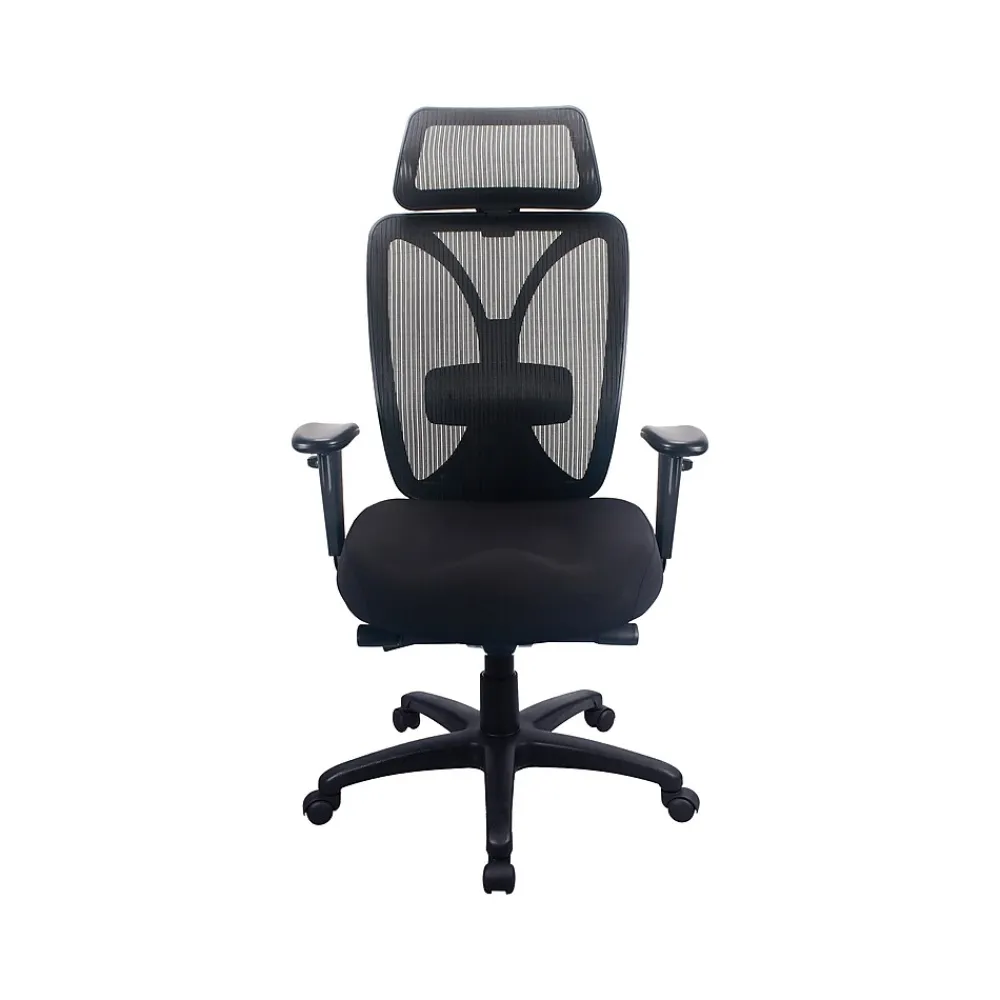 Office Chairs*Tempur-Pedic Mesh Back Fabric Computer and Desk Chair, Black (TP6450-BLKMB)