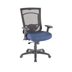Office Chairs*Tempur-Pedic TP7000 Mesh Back Fabric Task Chair, Black and Cobalt (TP7000-COBALT)