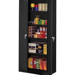 Storage Cabinets*Tennsco Deluxe Storage Cabinet, 5-Shelf, Black, 78"H x 36"W x 18"D