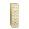 File Cabinets*Tennsco 8-Drawer Multimedia Cabinet For 3x5 & 4x6 Cards, Putty, 43,400 Card Capacity, 52"H x 15"W x 28-1/2"D