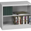Bookcases*Tennsco 30"H 2-Shelf Welded Bookcase, Light Grey (TNN-BC1830LGY)