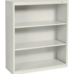 Bookcases*Tennsco 3-Shelf 40"H Metal Bookcase, Putty (110058)