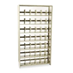 Shelving*Tennsco Snap-Together 7-Shelf Steel Closed Starter Set, 88"H x 48"W x 12"D, Sand (TNN128848PCSD)
