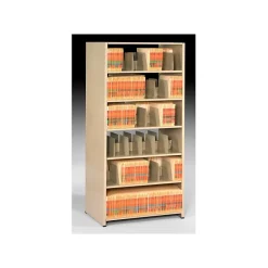 Shelving*Tennsco Snap-Together Shelving, 48x76", 6 Shelves, Closed Add-On Unit