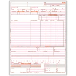 Medical Forms*TFP UB-04 CMS-1450 1-Part Health Insurance Claims, 2500/CT (UB04LC)