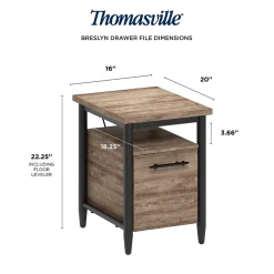 File Cabinets*Thomasville Furniture Breslyn Vertical File Cabinet, Letter/Legal Size, 22.2