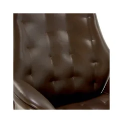 Office Chairs*Thomasville Furniture Brooks Ergonomic Bonded Leather Swivel Executive Chair, Brown (51493-BRN)