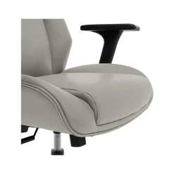 Office Chairs*Thomasville Furniture Darius Ergonomic Bonded Leather Swivel Executive Chair, Gray (51490-GRY)