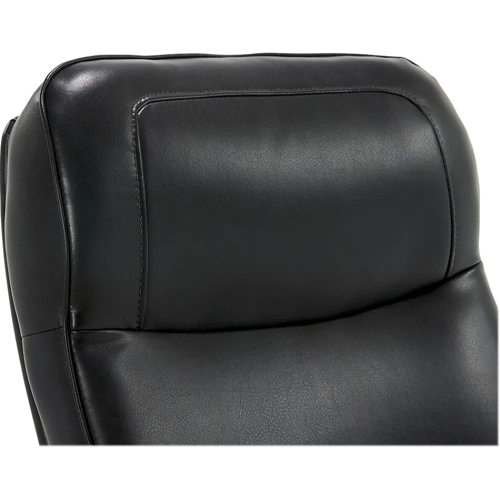 Office Chairs*Thomasville Furniture Lockhart Ergonomic Bonded Leather Swivel Executive Chair, Black (51494-BLK)