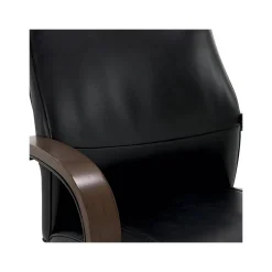 Office Chairs*Thomasville Furniture Lockhart Ergonomic Bonded Leather Swivel Executive Chair, Black (51494-BLK)