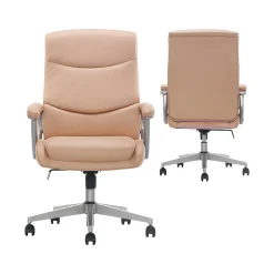 Ergonomic Chairs*Thomasville Furniture Thomasville Josephine Ergonomic Bonded Leather Swivel Manager Chair, (60071-BLSH) Blush