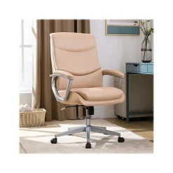 Ergonomic Chairs*Thomasville Furniture Thomasville Josephine Ergonomic Bonded Leather Swivel Manager Chair, (60071-BLSH) Blush