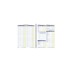 Accounting & Record Journals*TOPS Bookkeeping Record, 8 Columns, 8.5" x 11", Blue, 64 Sheets/Book (AFR70)