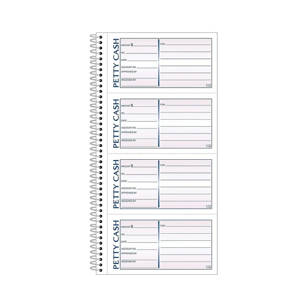 Accounting & Record Journals*TOPS Petty Cash Receipt Book, 2.75"L x 5"W, 200/Pack (TOP4109)