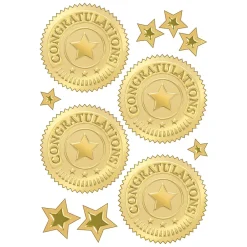 Awards & Certificates*Trend Enterprises TREND 2" Congratulations (Gold) Award Seals Stickers (T-74011-6)
