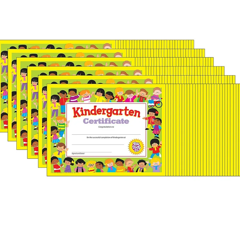 Awards & Certificates*Trend Enterprises Completion Certificates, 8.5" x 11", Multicolor, 6/Bundle (T-17008-6)