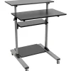 Standing Desks*Tripp Lite Rolling Standing Desk/Workstation on Wheels, Height Adjustable, Mobile