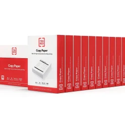 Copy Paper*TRU RED ™ 8.5" x 11" Copy Paper, 20 lbs., 92 Brightness, 500 Sheets/Ream, 10 Reams/Carton (TR56958)