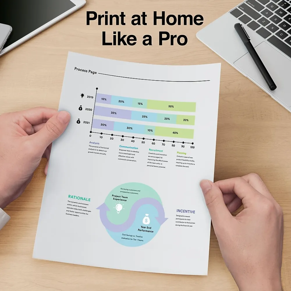 Multipurpose Paper*TRU RED ™ 8.5" x 11" Multipurpose Paper, 20 lbs., 96 Brightness, 500 Sheets/Ream, 10 Reams/Carton (TR56962)