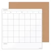 Dry Erase*U Brands Cork & Steel Combo Dry-Erase & Bulletin Board, Frameless, 1.17' x 1.17' (3889U00-01)