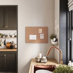 Bulletin*U Brands Cork Bulletin Board, Frameless, 2' x 1.5' (2873U00-01)