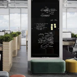 Dry Erase*U Brands Glass Dry-Erase Whiteboard, 8' x 4' (3015U00-01)