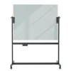 Dry Erase*U Brands Glass Mobile Dry-Erase Whiteboard, 4' x 3' (2914U00-01)