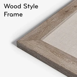 Bulletin*U Brands Linen Bulletin Board, Wood Frame, 6' x 4' (4897U00-01)