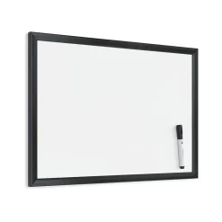 Dry Erase*U Brands Magnetic Dry Erase Whiteboard, Black MDF Frame, 23" x 17" (307U00-01)
