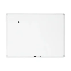 Dry Erase*U Brands Magnetic Porcelain Dry-Erase Whiteboard, Aluminum Frame, 4' x 3' (4900U00-01)