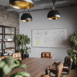 Dry Erase*U Brands Magnetic Porcelain Dry-Erase Whiteboard, Aluminum Frame, 8' x 4' (4902U00-01)