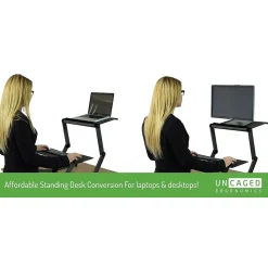 Standing Desks*Uncaged Ergonomics WorkEZ Standing Desk, Black (WESDB)