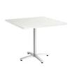 Conference Room Tables*Union & Scale ™ Multipurpose 36" Square Silver Mesh Laminate Seated Height Silver Base Table (54824)