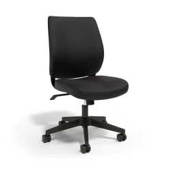 Office Chairs*Union & Scale ™ Essentials™ Ergonomic Armless Fabric Task Chair, Black (UN59382)