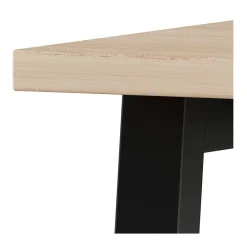 Corner Desks*Union & Scale ™ Essentials 60"W Single Pedestal Desk, Natural (UN60419)