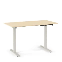 Standing Desks*Union & Scale ™ Essentials 48"W Electric Rectangular Adjustable Standing Desk, Natural (UN60415-CC)
