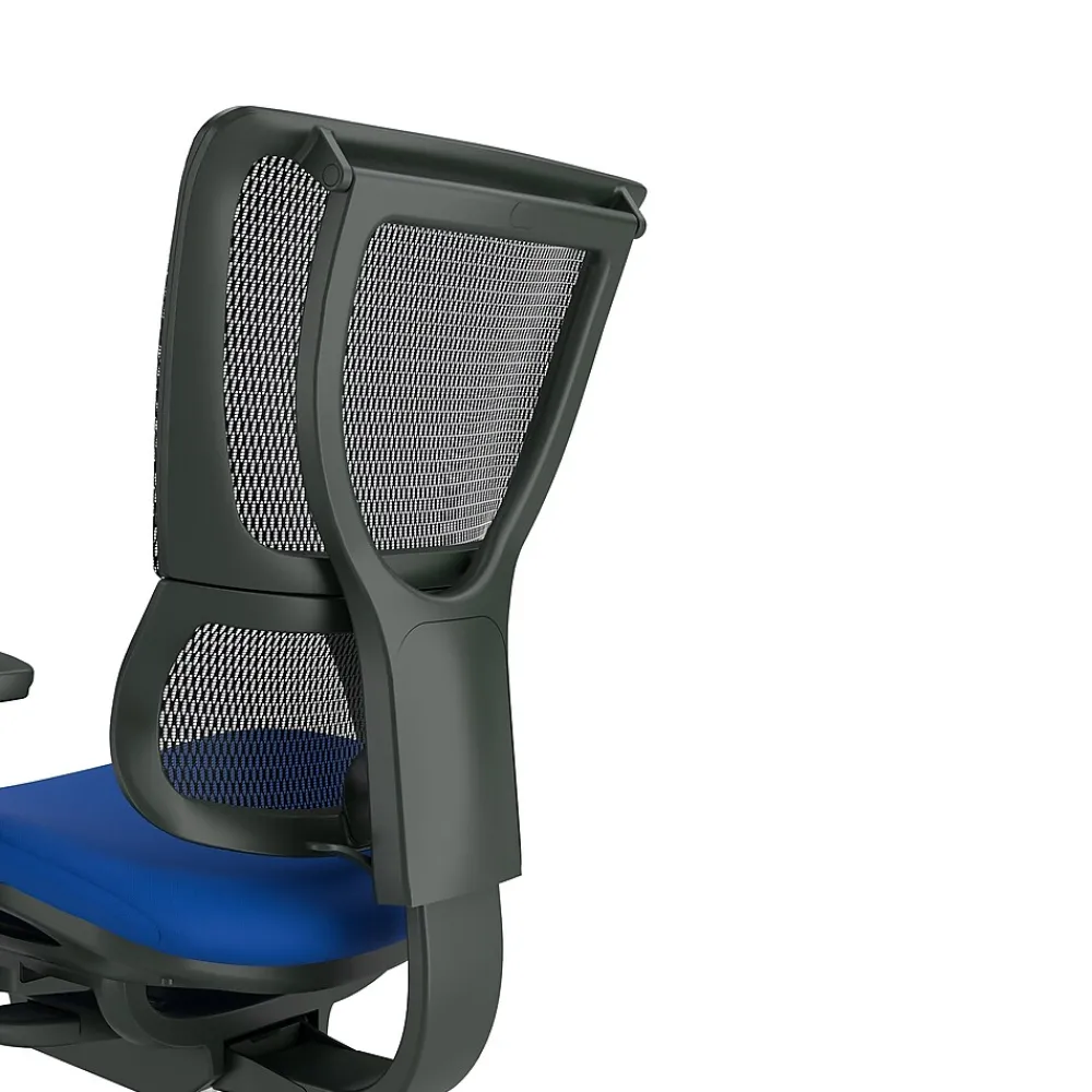Office Chairs*Union & Scale FlexFit™ Ergonomic Mesh Swivel Task Chair, Blue/Black (UN59413)