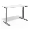 Standing Desks*Union & Scale ™ 55"W Electric Rectangular Adjustable Standing Desk with Micro Movements, White (UN62092)