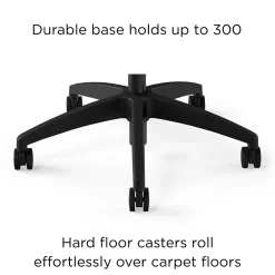 Office Chairs*Union & Scale ™ Workplace2.0™ 500 Series Armless Vinyl Task Chair, Black 52266)