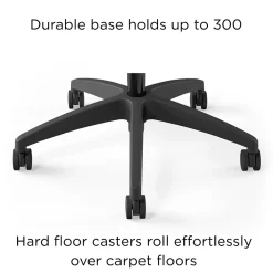 Office Chairs*Union & Scale ™ Workplace2.0™ 500 Series Armless Fabric Task Chair, Black, (52257)