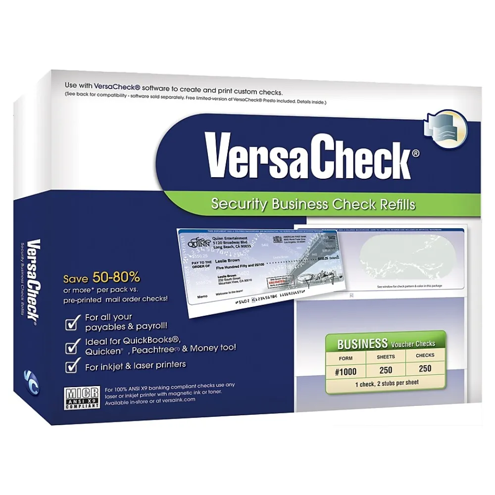 Business Forms*VersaCheck Form No. 1000 Prestige Guest Checks Refill, 8.5" x 11", 250 Checks/Pack (10GP01-1223)