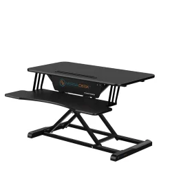 Standing Desks*VersaDesk Power Riser 32"W Electric Adjustable Standing Desk Converter, Black (VDPR3124-BB)